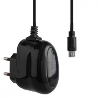 ЗУ сетевое Brera Classic micro USB 2A (черный с черным)

