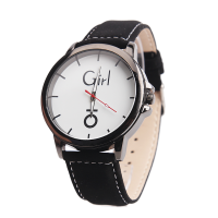 Часы наручные - Girl (черный/белый)