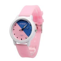 Часы наручные Vikec 636 силиконовым ремешком (розовый)

