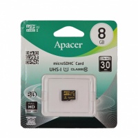 Карта флэш-памяти MicroSD 8 Гб Apacer без адаптера (class 10) UHS-1

