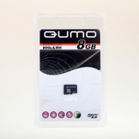 Карта флэш-памяти MicroSD 8 Гб Qumo без адаптера (class 4)


