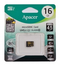 Карта флэш-памяти MicroSD 16 Гб Apacer без адаптера (class 10) UHS-1

