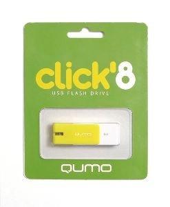 Флэш накопитель USB 8 Гб Qumo Click (лимон)

