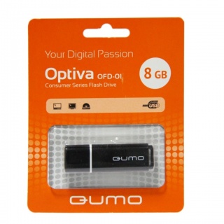 Флэш накопитель USB 8 Гб Qumo Optiva OFD-01 (черный)

