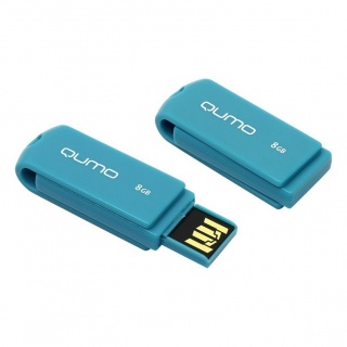 Флэш накопитель USB 8 Гб Qumo Twist (бирюза)

