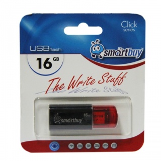 Флэш накопитель USB 16 Гб Smart Buy Click (черный)

