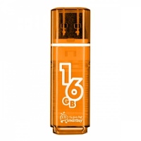 Флэш накопитель USB 16 Гб Smart Buy Glossy (оранжевый)

