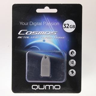 Флэш накопитель USB 32 Гб Qumo Cosmos (серебристый)

