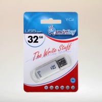 Флэш накопитель USB 32 Гб Smart Buy V-Cut (серебристый)

