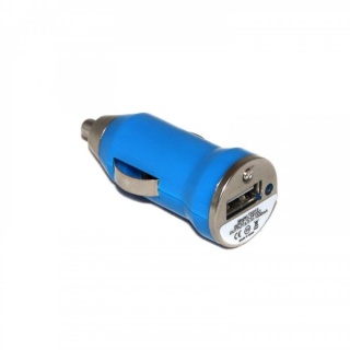 Автомобильный адаптер - АЗУ-USB для Apple iPhone 3 1000 mA (deep blue)

