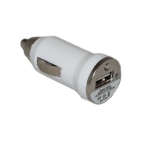 Автомобильный адаптер - АЗУ-USB для Apple iPhone 3 1000 mA (белый)

