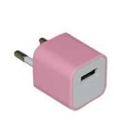 Сетевой адаптер - СЗУ-USB для Apple iPhone 3 1500 mA (розовый)

