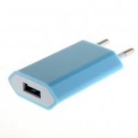 Сетевой адаптер - СЗУ-USB для Apple iPhone 4 1100 mA (синий)

