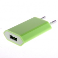 Сетевой адаптер - СЗУ-USB для Apple iPhone 4 1100 mA (зеленый)

