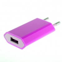 Сетевой адаптер - СЗУ-USB для Apple iPhone 4 1100 mA (пурпурный)

