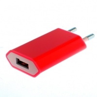 Сетевой адаптер - СЗУ-USB для Apple iPhone 4 1100 mA (красный)

